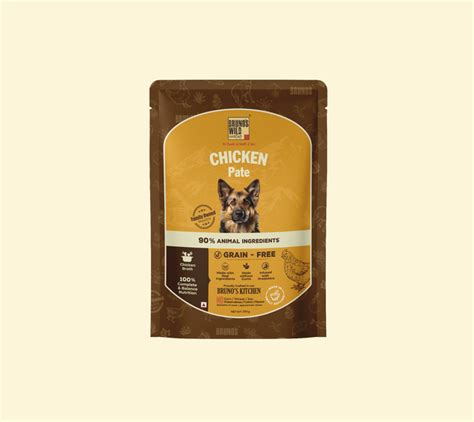 Chicken Pate Wet Food for Dogs & Puppies | Bruno's Wild Essentials