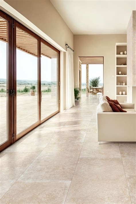 Realstone Travertino: seamless elegance indoors & outoors | Tile floor ...