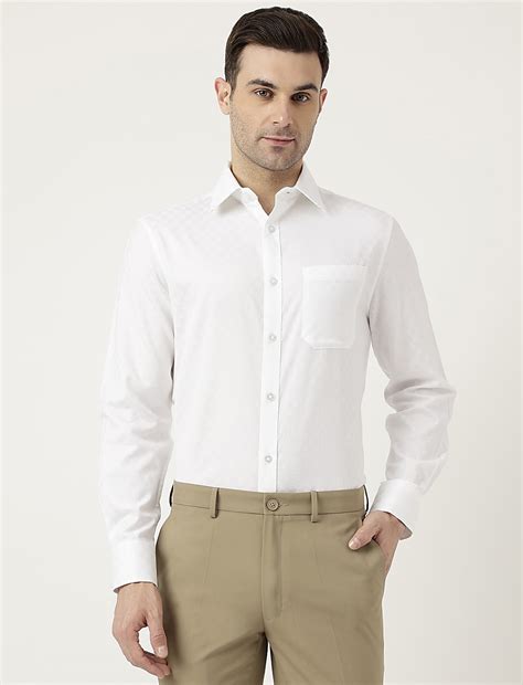 Buy Pure Cotton Slim Fit Textured Shirt at Marks & Spencer