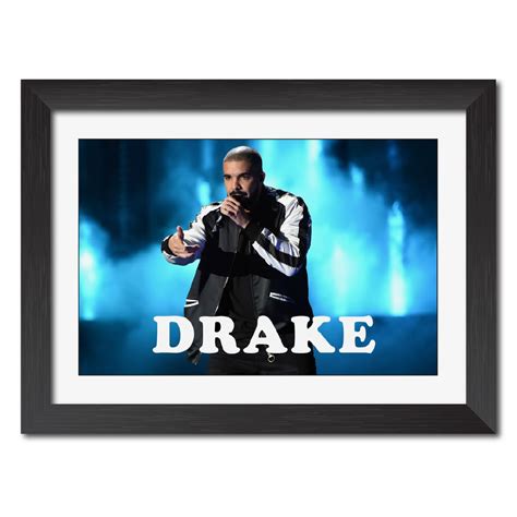 inspire TA Drake Poster Aubrey Drake Graham Rapper & Singer Painting ...