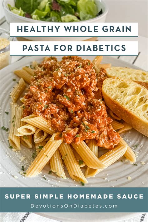 Healthy Whole Grain Pasta for Diabetics - Devotions On Diabetes