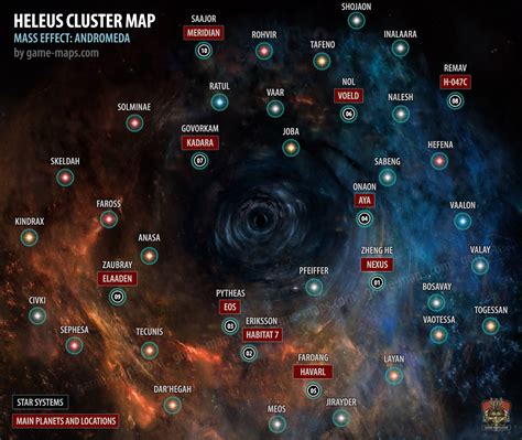 Heleus Cluster Map - Mass Effect Andromeda. | game-maps.com