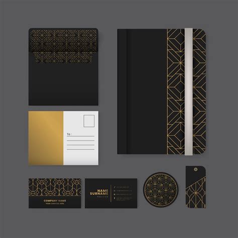 Black stylish stationery Images - Free Download on Freepik