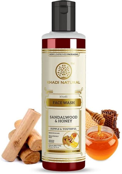 KHADI NATURAL Sandalwood & Honey for Removes Scars Face Wash - Price in ...