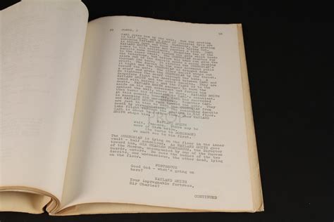 The Prop Gallery | Production used script