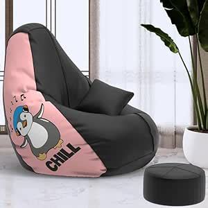 Pi Bean Bags with Beans Filled XXXXL Bean Bag with Free Cushion and ...