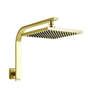 Fossa 8'' Rain Shower Head Taps Square High Pressure Wall Arm DIY (Gold ...