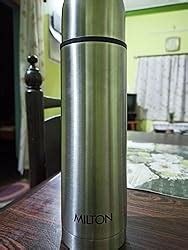 Milton Thermosteel Plain Lid Flask, 500 milliliters, Silver : Amazon.in ...