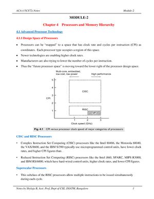 Module-1 ACA - module 1 - MODULE- Chapter-1 Parallel Computer Models 1 ...