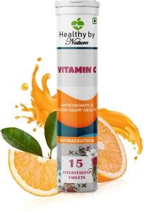 Healthy By Nature Natural Vitamin C 1000mg - 15 Effervescent Tablets ...