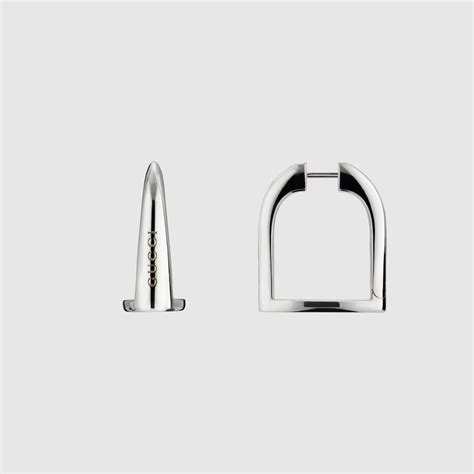 Gucci Staffa hoop earrings in 925 sterling silver | GUCCI® US