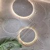 Natural Stone Wall Carving Circle Pattern