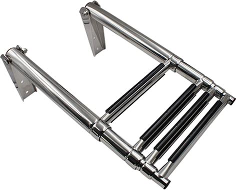 Wztai 4 Step Boat Ladder Heavy Duty Folding Boarding Ladder ...