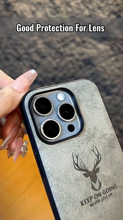 iPhone 14/15 Pro Deer Pattern Shockproof Luxury Case – QWERTY CASES