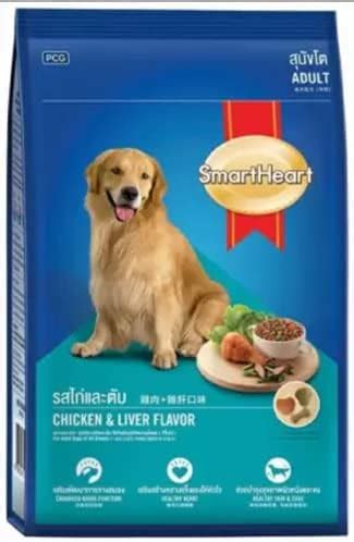 Me-O SMARTHEART Dry Adult Dog Food Chicken and Liver Flavor 3 KG Pack ...