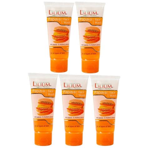 Lilium Papaya Face Wash 60ml Pack of 5 : Amazon.in: Beauty
