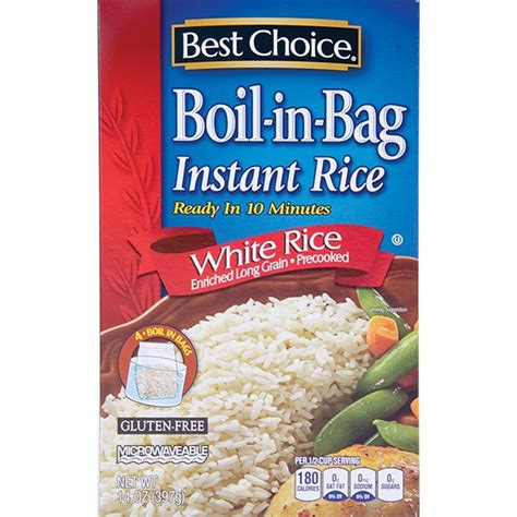 Best Choice White Boil-in-bag Enriched Rice (14 oz) Delivery or Pickup ...