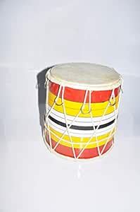 SONIA MUSICALS Wooden BABY DHOLAK 8 DORI Dholak Dholki Bolt Tuned Pure ...