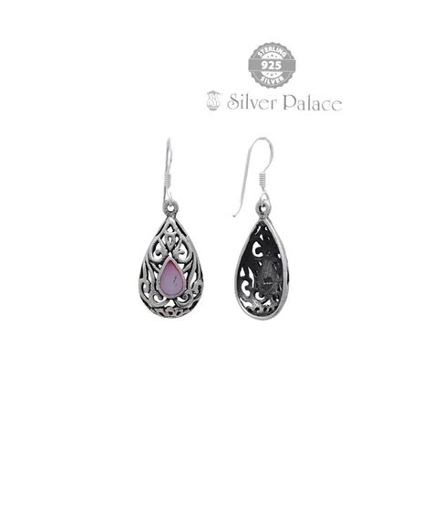 925 Silver Trishe Collections Teardrop Earrings For Girls - Silver Palace