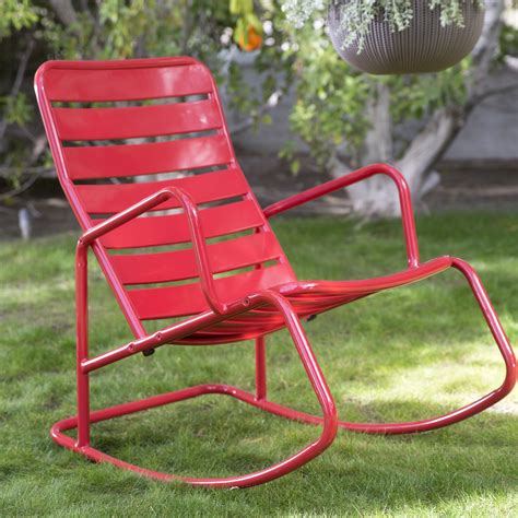 15 Photos Outdoor Patio Metal Rocking Chairs