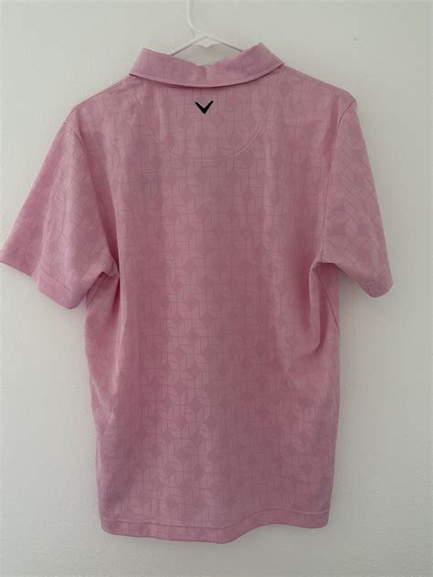 Callaway Men's Performance Pink Golf Shirt Polo Size L | eBay