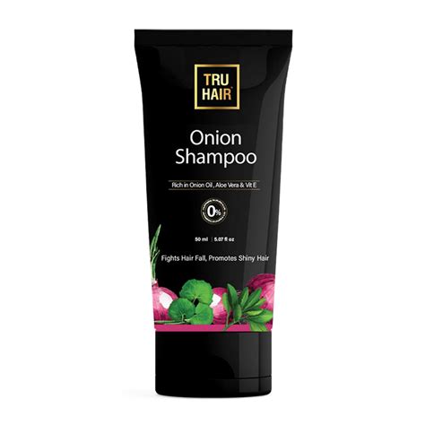 Buy Tru Hair Onion Shampoo with onion juice extracts, Aloe Vera for ...