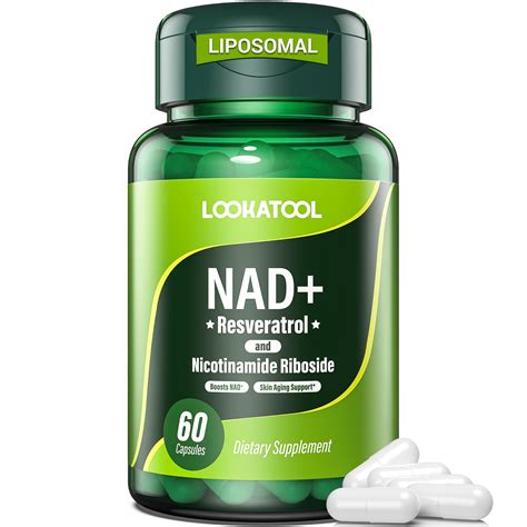 Buy NAD+ Resveratrol Supplement, Liposomal Resveratrol, Quercetin NR ...