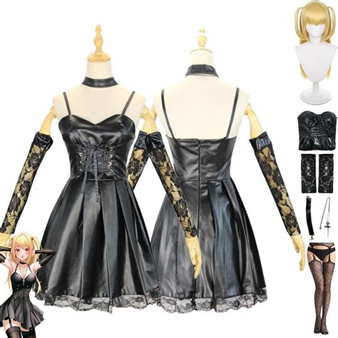 Amazon.com: bbganlian Anime Death Note Misa Amane Cosplay Costume ...