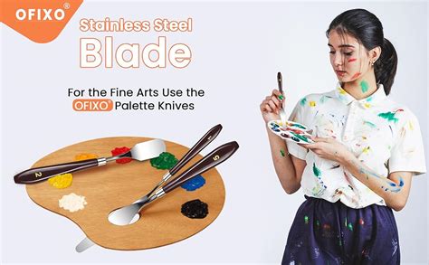 OFIXO 5 Piece Palette Knife Painting Stainless Steel Scraper Spatula ...