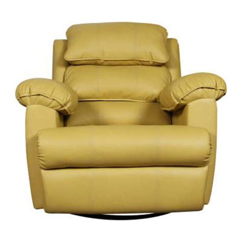 Diana Yellow Recliner- Motorised with Leatherette Finish – AV Shack
