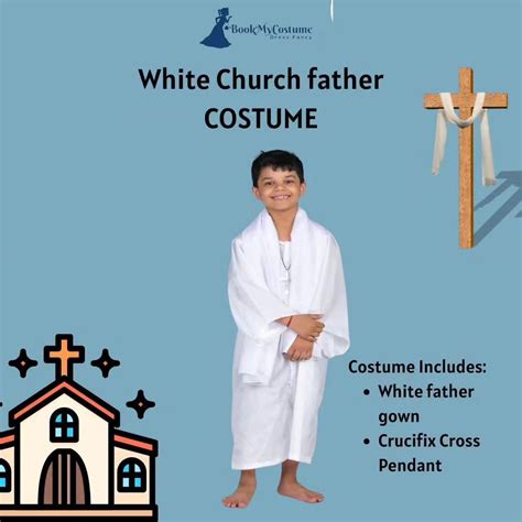 Rent or Buy Church Father Priest Fancy Dress Costume Online in India ...