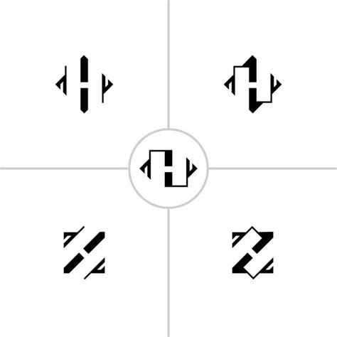Modelo de vetor de design de logotipo de letra H variação de logotipo H ...