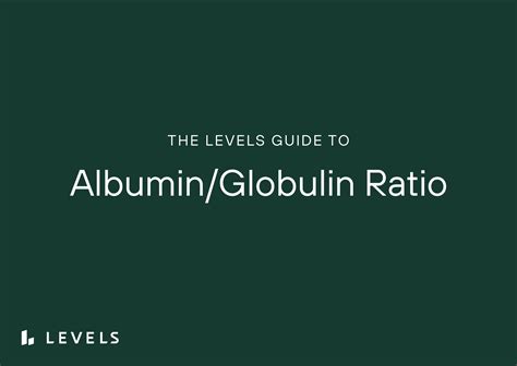 Guide to the Albumin to Globulin Ratio | Levels | Levels