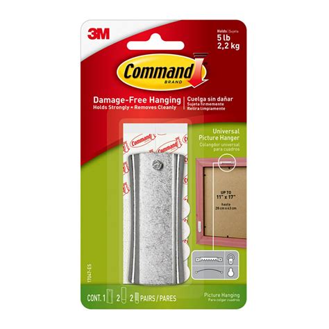 Command Universal Picture Hanger with Stabilizer Strips, 1-Hanger, 2 ...