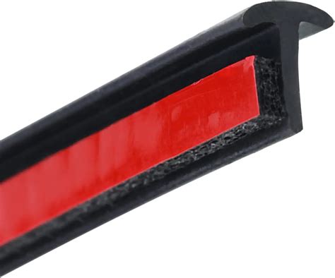 T Shaped Rubber Seal Strip Self Adhesive Auto Rubber Weather Draft Seal Strip Car Windshield ...