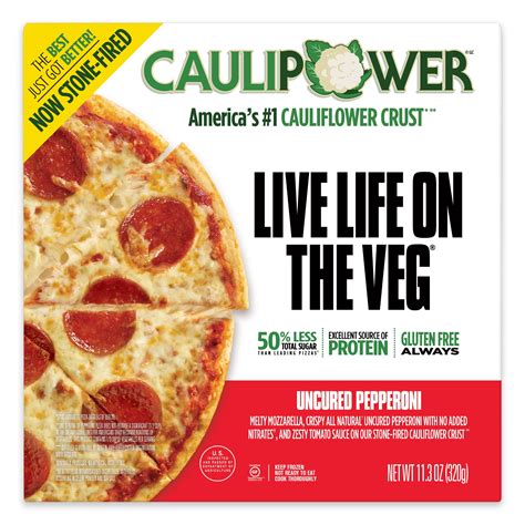 Caulipower Cauliflower Crust Pepperoni Zesty Tomato Sauce Pizza, Frozen ...