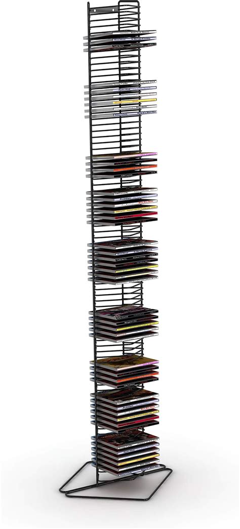 Amazon.com: Atlantic Onyx Wire CD Tower - Holds 80 CDs in Matte Black Steel, PN 1248 : Electronics
