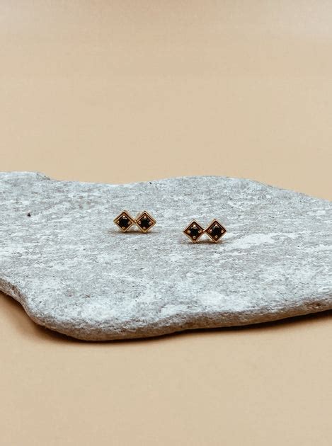 Yeradu Kappu Square Studs – Shop Lune