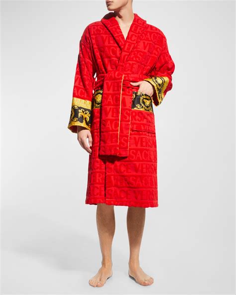 Versace Men's Barocco Sleeve Robe | Neiman Marcus