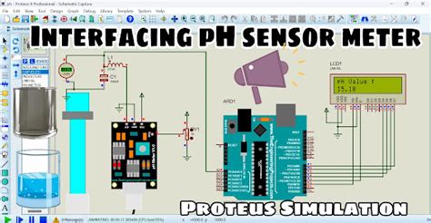 pH Sensor Simulation in Proteus for Water Quality Monitoring | Step-by ...