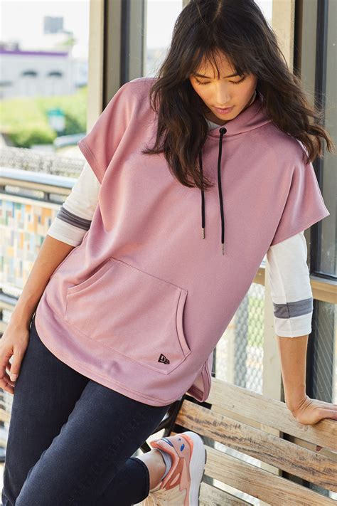 New Era Women's Performance Terry Short Sleeve Hoodie | Product ...