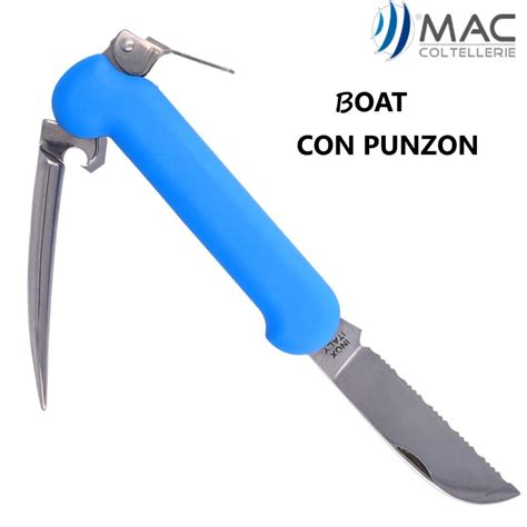 Navaja BOAT SAILOR–con Punzón– inox- 19cm | Naval Chicolino