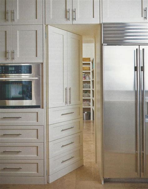 Door to Pantry hidden in cabinetry | Hidden pantry, Pantry design ...