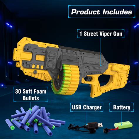 Chanak Street Viper Toy Gun for Kids | Motorized Dart Blaster – chanak