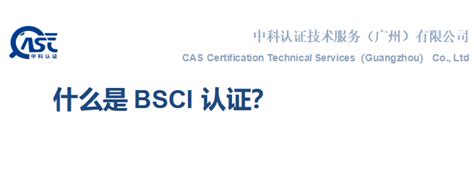 BSCI 商业社会标准认证-企业官网
