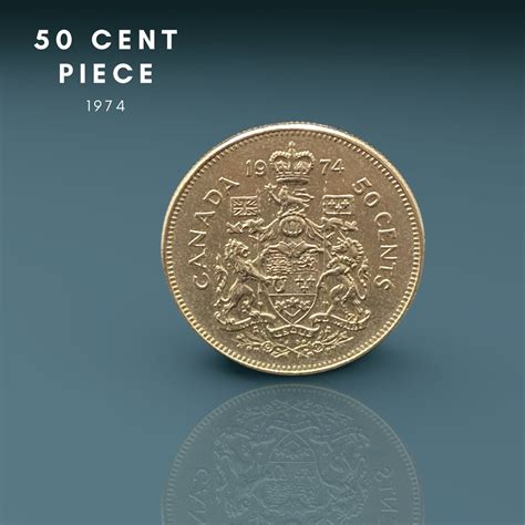 1974 50 Cent Piece | Queen Elizabeth II | Coin Collection | Canadian ...