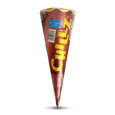 Mother Dairy Chillz Ice Cream Cone - Choco Bliss, 100ml Pack : Amazon ...
