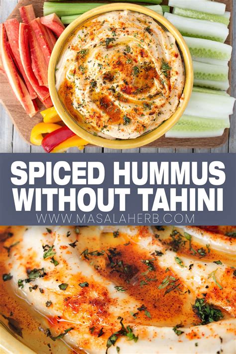 Hummus Without Tahini Recipe