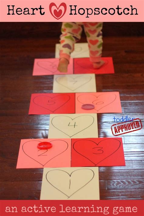 Heart Hopscotch: An Active Valentine's Day Learning Game | Preschool ...