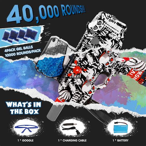 Buy HopeRock Water Gel Blaster with 40000 Water Beads, Outdoor ...